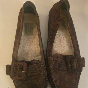 UGG Men's Chocolate Suede Slip-Ons